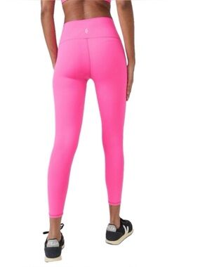 Free People Movement Never Better 7/8 Leggings HOT PINK Large New Without Tags
